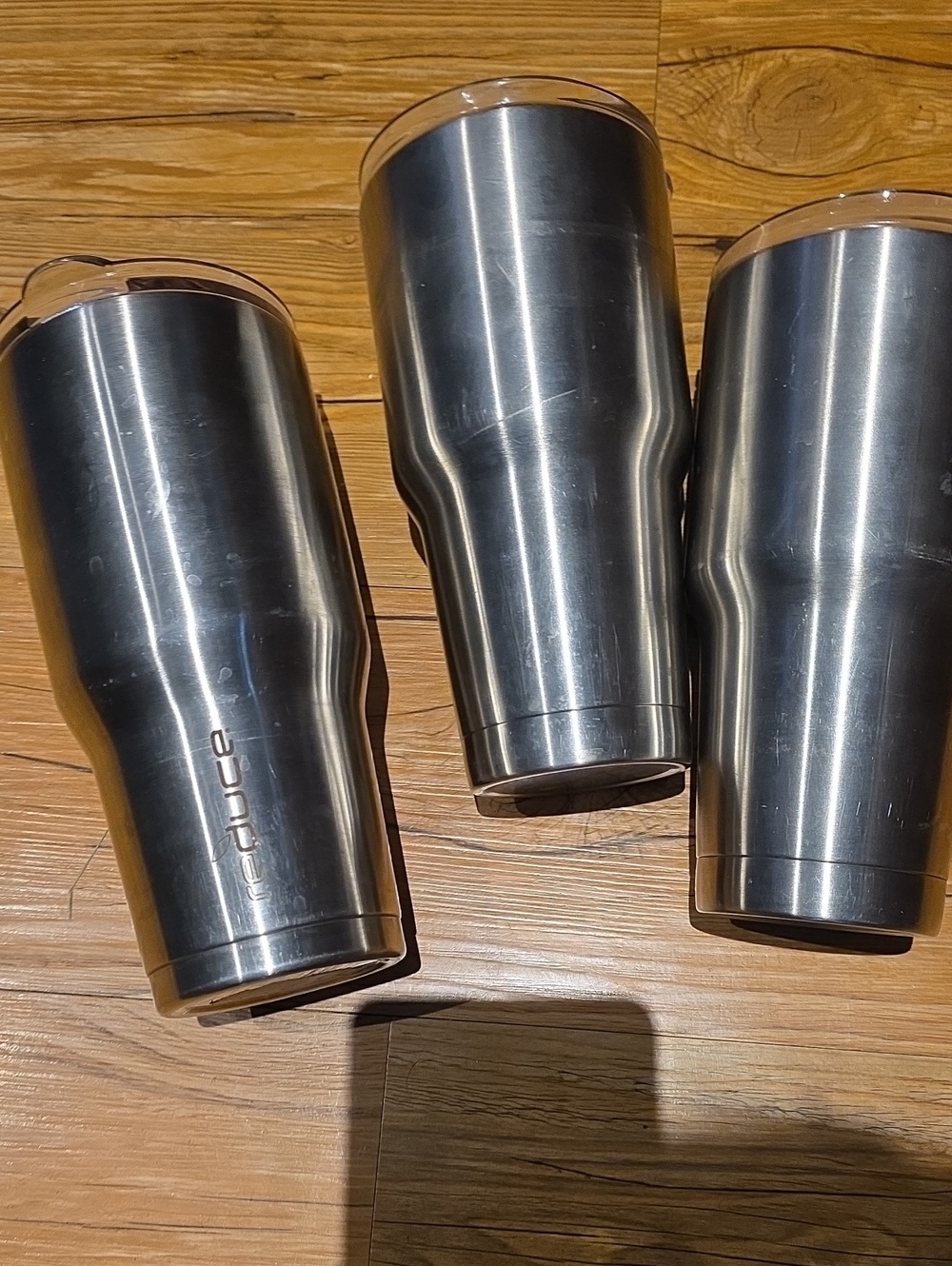 Stainless Steel Travel Tumbler - Silver Group Of 3